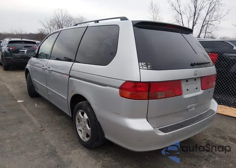 2001 Honda Odyssey Ex from USA, damaged, VIN 2HKRL18681H524997